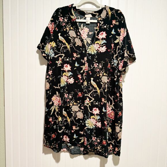 CP J X HM Floral Bird Print Dress Size 14 - Picture 2 of 8